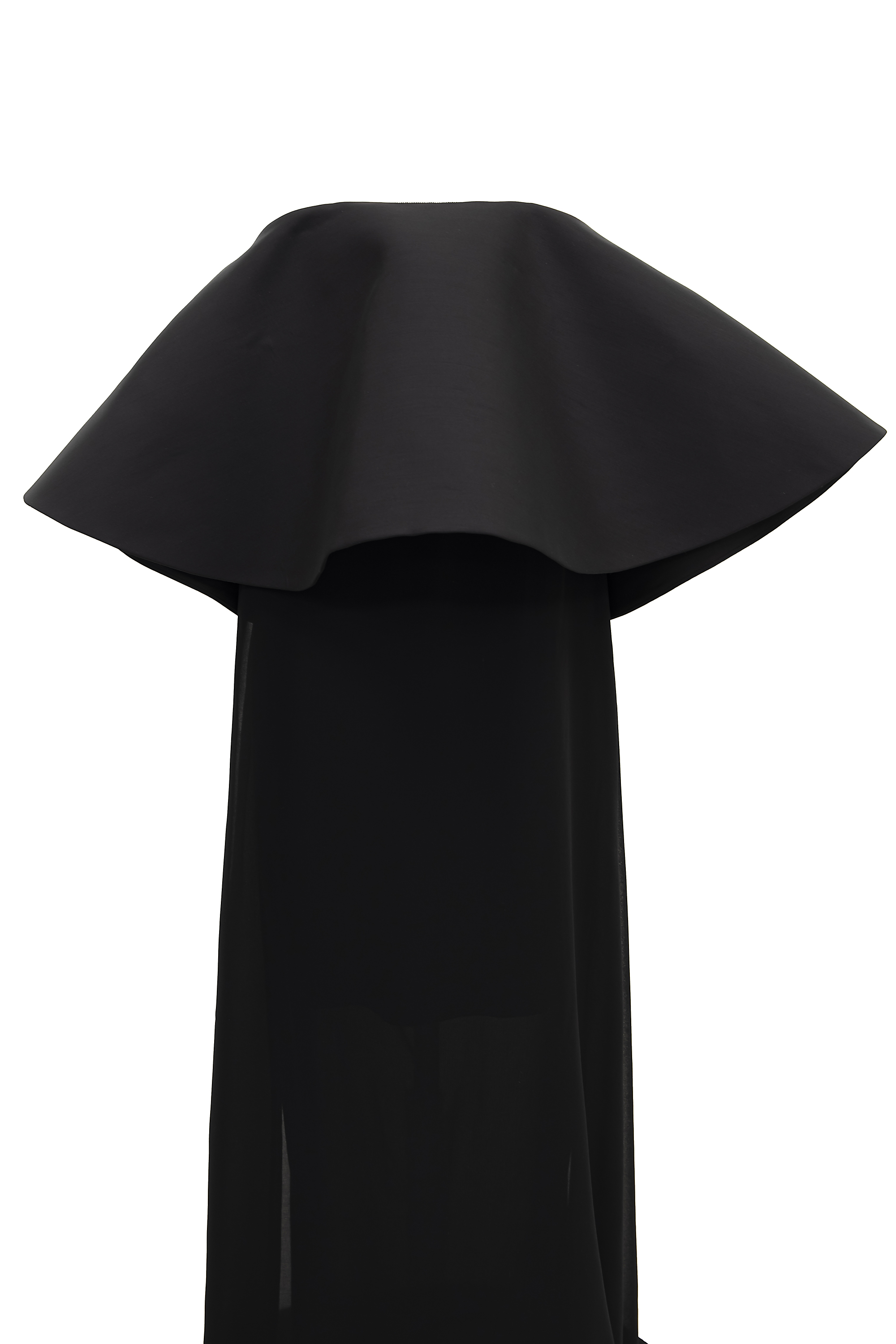 Jacquemus］ストラップレスシフォンドレスVela gown-ブラックを